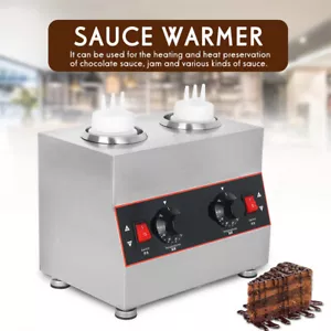 Scaldasalsa elettrica 2 bottiglie dispenser caramello formaggio macchina per fondere cioccolato - Foto 1 di 5