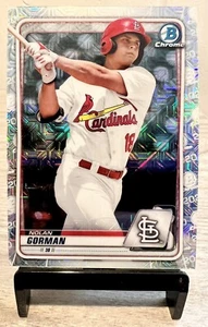 Nolan Gorman 2020 Bowman Card #BCP-66, Mega Box Refractor, Chrome MOJO - Picture 1 of 2