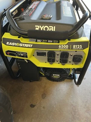GENERADOR RYOBI Ry906500vnm arranque fácil 6500-8125 vatios *solo recogida (psh017736) Foto 1 de 3