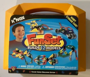 K'Nex FunSet Builds 12 Models with Handy Storage Case - 2000 Knex New Cond HTF! - Picture 1 of 8