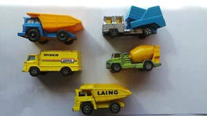 CORGI JOB LOT DUMPER TRUCK LAING CEMENT MIXER REFUSE TRUCK LEYLAND TERRIER RYDE - Picture 1 of 12