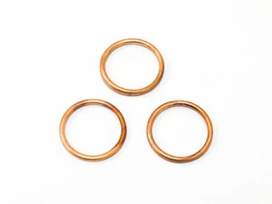 3x Exhaust Copper Gaskets For Yamaha XSR 900 2016-2019 - Picture 1 of 1