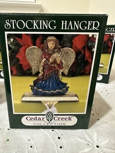 Cedar Creek Engel Strumpf Aufhänger Weihnachten Mantel Halter Feiertag Dekor - Bild 1 von 11