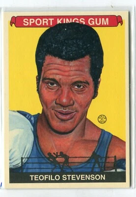 2013 ITG Sport Kings Gum Series F Teofilo Stevenson PREMIUM BACK #297 BOXER - Image 1 of 2