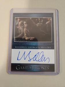 Game of Thrones Legends The Realm ROSABELL LAURENTI SELLERS Blue Auto Autograph - Picture 1 of 2