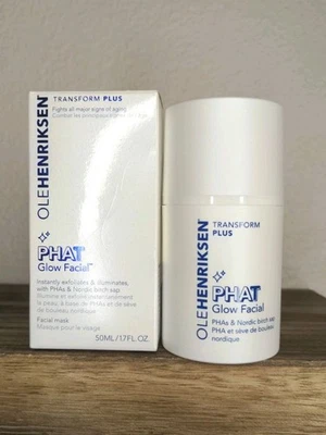 OLEHENRIKSEN PHAT Glow Facial Mask 1.7 oz / 50ml New Boxed PHA Exfoliating Treat - Image 1 of 4
