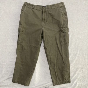 Cotton Duck Cargo Pants Mens Size 42x30* Austin Clothing Co. Green Khaki Utility - Picture 1 of 17