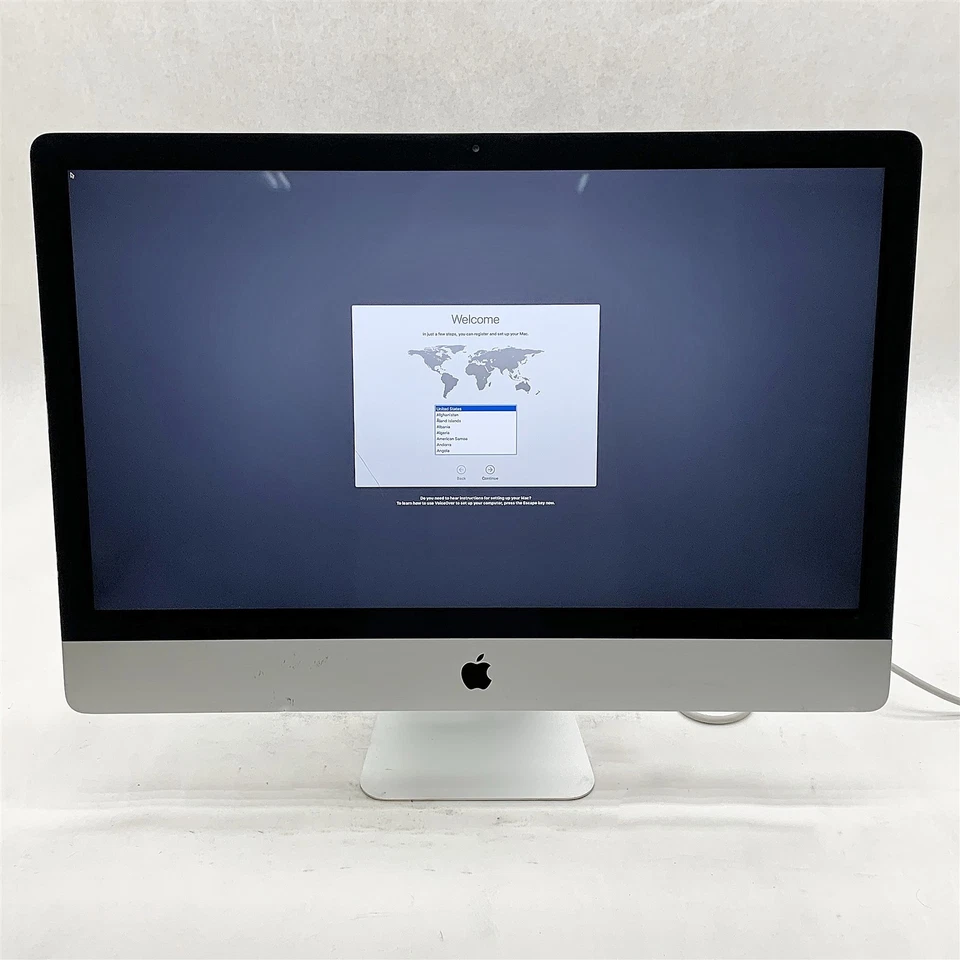 Apple iMac 13,2 A1419 2012 i5 3470S 2.90GHZ 27" 16GB 256GB SSD OSX High Sierra - Image 1 of 4