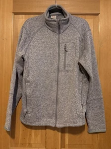 Avalanche Jacket Womens Large Gray Fleece Full Zip Hiking Outdoors - Picture 1 of 12