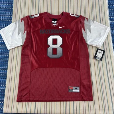 Camiseta Arkansas Razorbacks Juvenil Mediana Roja NCAA Fútbol Nº 8 Nike Niños NUEVA NUEVA CON ETIQUETAS Foto 1 de 4