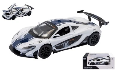 MODELLINO AUTO STATICO RE.EL.TOYS MCLAREN P1 GTR #51 BIANCO SCALA 1:24 - Immagine 1 di 4