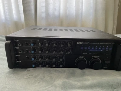 EMB Pro 700-watt Digital Rack Mountable Karaoke Mixer Stereo Amplifier EBK37B... - Image 1 of 4