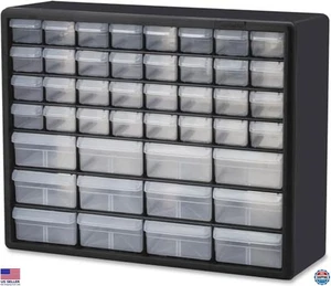 44-Drawer Plastic Storage Cabinet for Garage, Beads, Makeup, 20"x6"x16" Black - Picture 1 of 6
