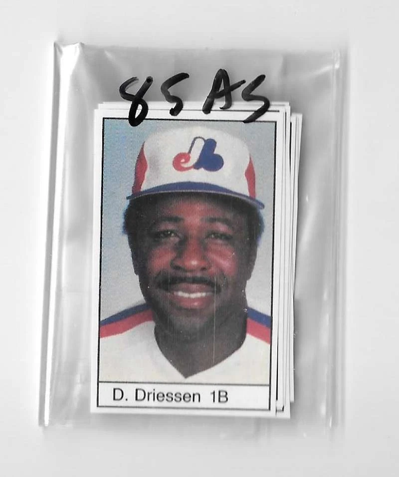 1985 All-Star Game Program Inserts MONTREAL EXPOS Team Set - Image 1 of 1