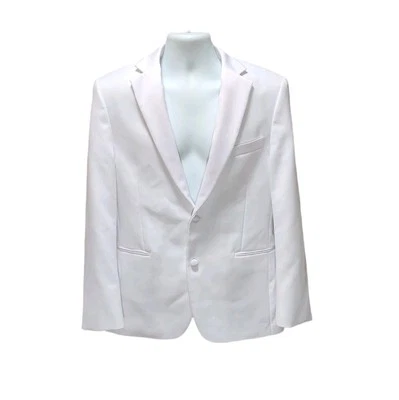 Blazer de hombre sin marca traje de esmoquin chaqueta calce ajustado color blanco talla 42R nuevo sin etiquetas Foto 1 de 4