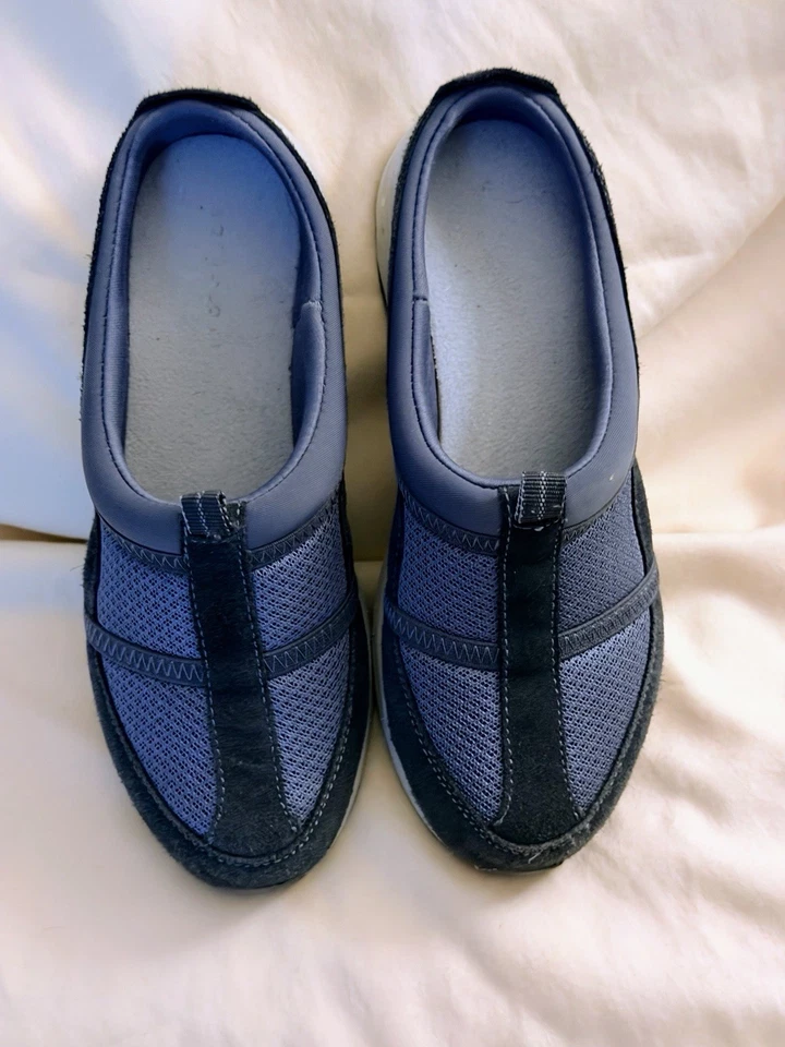 Easy Spirit Argyle Slip On Shoes 6M Suede Fabric - Image 1 of 4