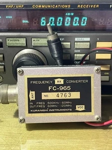 Récepteur de communication toutes bandes YAESU FRG-965 & KURANISHI FC-965 HF fonctionne - Photo 1/7