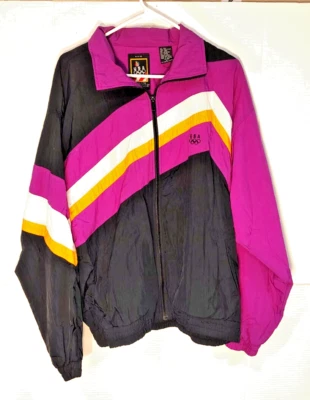 Vintage USA Olympics Mens Track Jacket Windbreaker Large VGC - Image 1 of 4