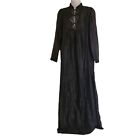 Lily of France S Black Nightgown Lingerie Peignoir Goth Vintage