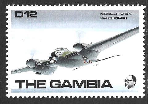 Gambia, Scott #982, 12d Mosquito B4, MNH Cover