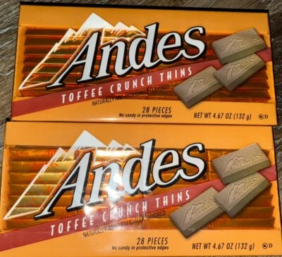 Andes ~ Caramelo delgado crujiente de caramelo 4,67 oz cada uno, 56 piezas ~ 03/2026 Foto 1 de 3