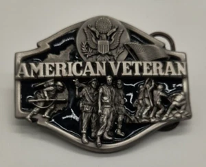 Fibbia Cintura Veterani Americani Made in USA 1988 Cintura Siskyou Co T-80 - Foto 1 di 10