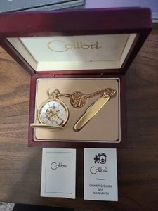 COLIBRI w/Date Pocket Watch and Knife Set/ Mechanical - Picture 1 of 3