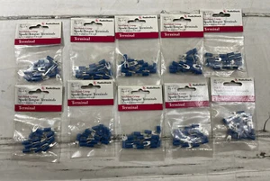 Radio Shack Insulated Fork Tongue Terminals 16-14 AWG #6 Screw 10 bags of 16 - Picture 1 of 3