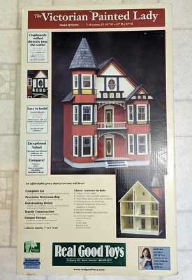 Real Good Toys Victorian Painted Lady Dollhouse Kit Model # JM4600 Unassembled  - Image 1 of 4