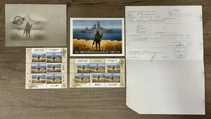 Postage stamps Russian warship all, set - Picture 1 of 10