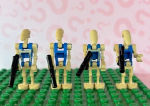 LEGO 75041 Star Wars Vulture Droid BLUE PILOT BATTLE DROID Minifigure Figure x 4 - Picture 1 of 2