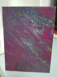 Quadro astratto in Fluid Paint acrilico a base acqua (Acrylic Pouring) cm.40x30 - Foto 1 di 10