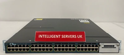 Cisco Catalyst WS-C3560X-48PF-S 48 10/100/1000 Ethernet PoE+ port IP Base Switch - Image 1 of 2