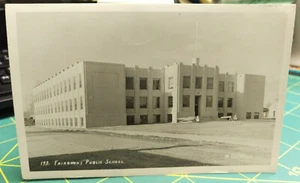AK RPPC Fairbanks Public School by Griffin's Unposted Alaska Postcard Nice ! - Picture 1 of 10