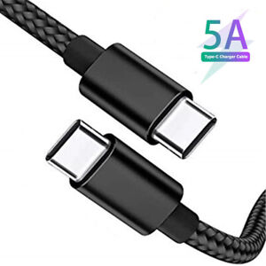 USB 3.1 Type C to USB C Cable 5A PD USB-C Fast Charging Charger Type-C Cable