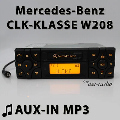 Mercedes W208 Radio Audio 10 BE3100 MP3 AUX-IN Becker Kassettenradio CLK C208 - Bild 1 von 4