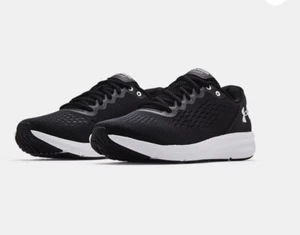 Men UA Under Armour Charged Pursuit 2 SE Running Shoes Black & White 3023865-001 - Picture 1 of 5