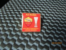 AS ROMA LIMITED EDITION 2021-22 VERY RARE  CONFERENCE LEAGUE WINNERS RED BADGE