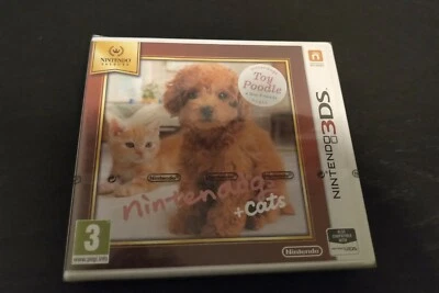 NINTENDOGS + CATS  TOY POODLE  NINTENDO  3DS PAL   NEW SEALED FREE SHIPPING - Image 1 of 2