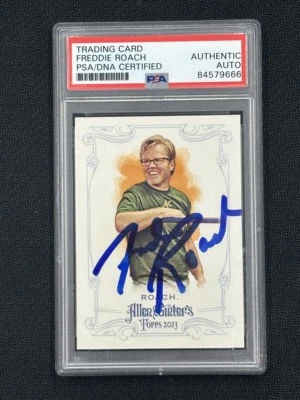 Freddie Roach 2013 Allen Ginter Hand Signed PSA Auto Authentic (665) #219 - Image 1 of 2