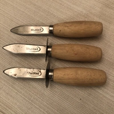 Lote 3 cuchillos ostra mostaza 4" Foto 1 de 3