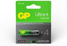 AA GP Alkaline Batteries Ultra+ LR06 Highest Performance 4 Pack Long Lasting