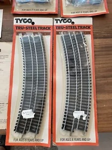 Vintage 1978 NOS Tyco Tru-Steel #418 18" Radius Curve Track 4 Stück (2) - Bild 1 von 1