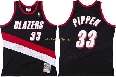 Scottie Pippen 1999-00 Blazers Mitchell & Ness HARDWOOD CLASSIC Swingman Jersey - Image 1 of 4