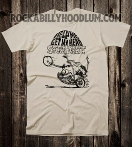 Retro Motorcycle Tee T Shirt Vtg Ed Big Daddy Roth Get My Head Straight Chopper - Picture 1 of 7