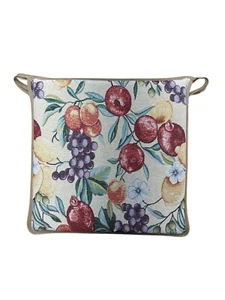 Almohadillas cuadradas para asientos de comedor/jardín/cocina tapiz natural de frutas - Imagen 1 de 5