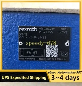 R900443176 Z2FS22-8-31/S2 Valve UPS Shipping - Picture 1 of 1