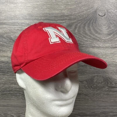 Nebraska Cornhuskers Strapback Hat Cap Adjustable University College Red Logo - Image 1 of 4
