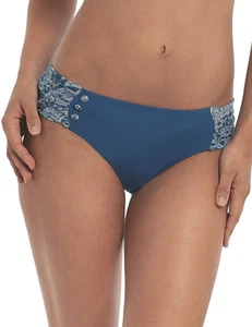 Panache Marisa SW0816 Blue Swimwear Brief Crochet Print - Picture 1 of 5