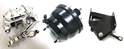 Se adapta a Jeep CJ 1974-1986 8" Doble Negro Booster Cromo Disco Maestro Tambor 1" Diámetro CJ7 Foto 1 de 2